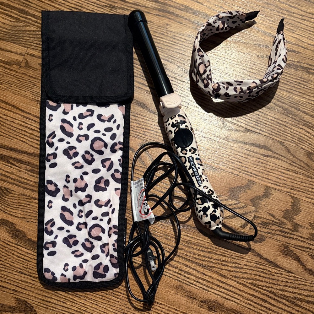 Beachwaver S1 Leopard Print Rotating Curling Iron